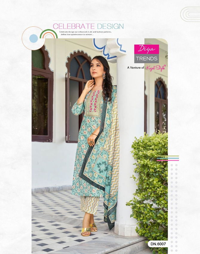 Odhani Vol 6 By Diya Trends Readymade Cotton Salwar Suits
